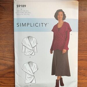 Simplicity Cardigan Discontinued Pattern